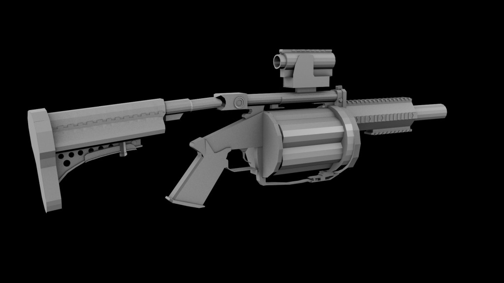 M32 Grenade Launcher [Low Poly] preview image 1